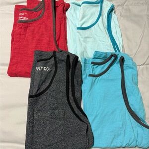 Mossimo Supply Co. Kids Tank Tops - Red, Gray, Light Blue, Blue